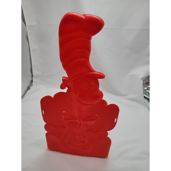 Vintage Dr. Seuss “Cat in the Hat”Book Shelf Holder Plastic Storage Folding Rack - Picture 2 of 15